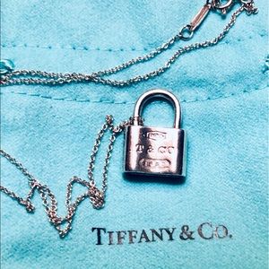 Tiffany & Co. lock pendant & necklace